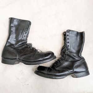 Corcoran Combat Boots Black Men 10 D Leather USA